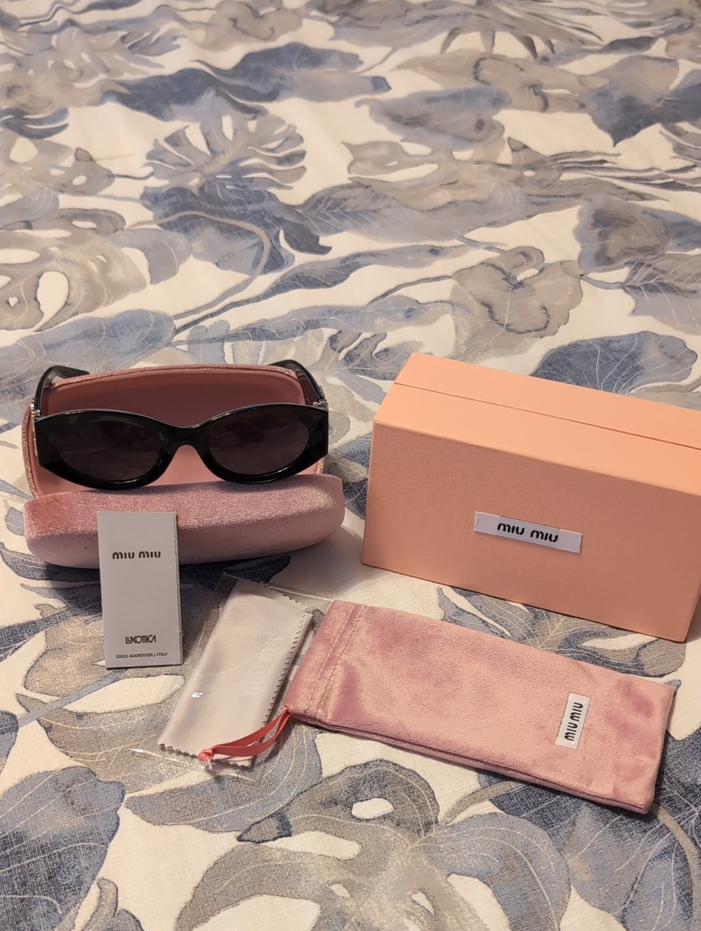Miu Miu Pink Women's Sunglasses with Protective Case